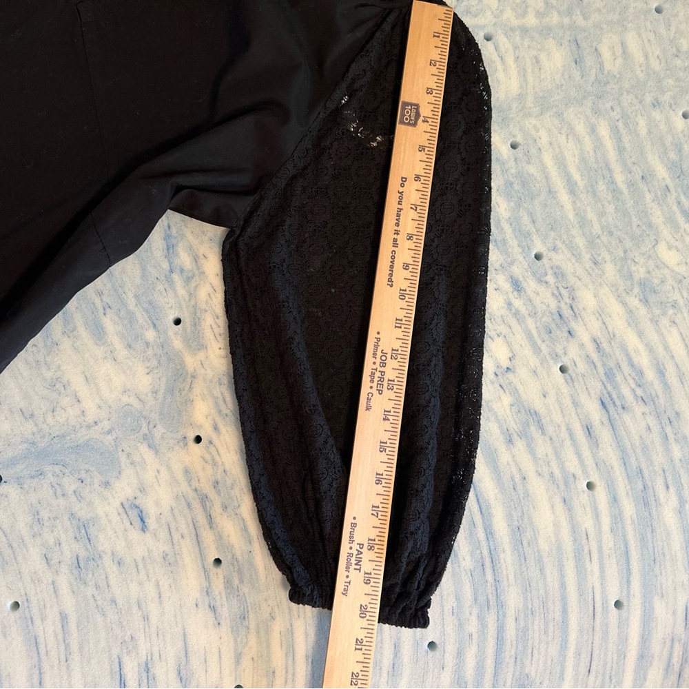 GAP Black Ruffle V-Neck Casual Dress - Picture 5 of 8